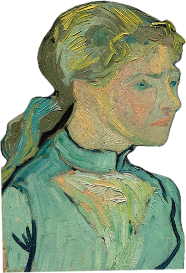 Portrait of Adeline Ravoux sticker