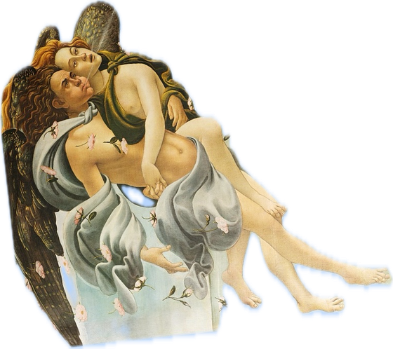 Botticelli angels sticker