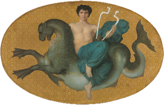 Arion on a sea horse sticker