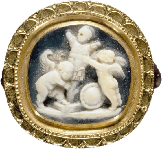 Cameo ring sticker